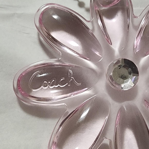 Coach Y2K Pink Acrylic Flower Charm - Picture 3 of 3